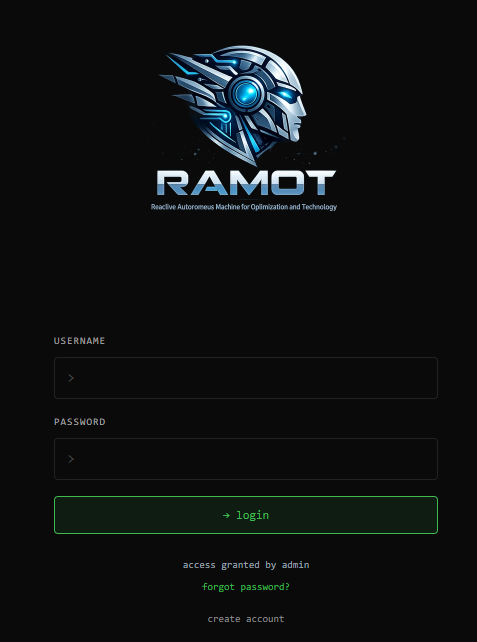 RAMOT Trading Platform ekran görüntüsü